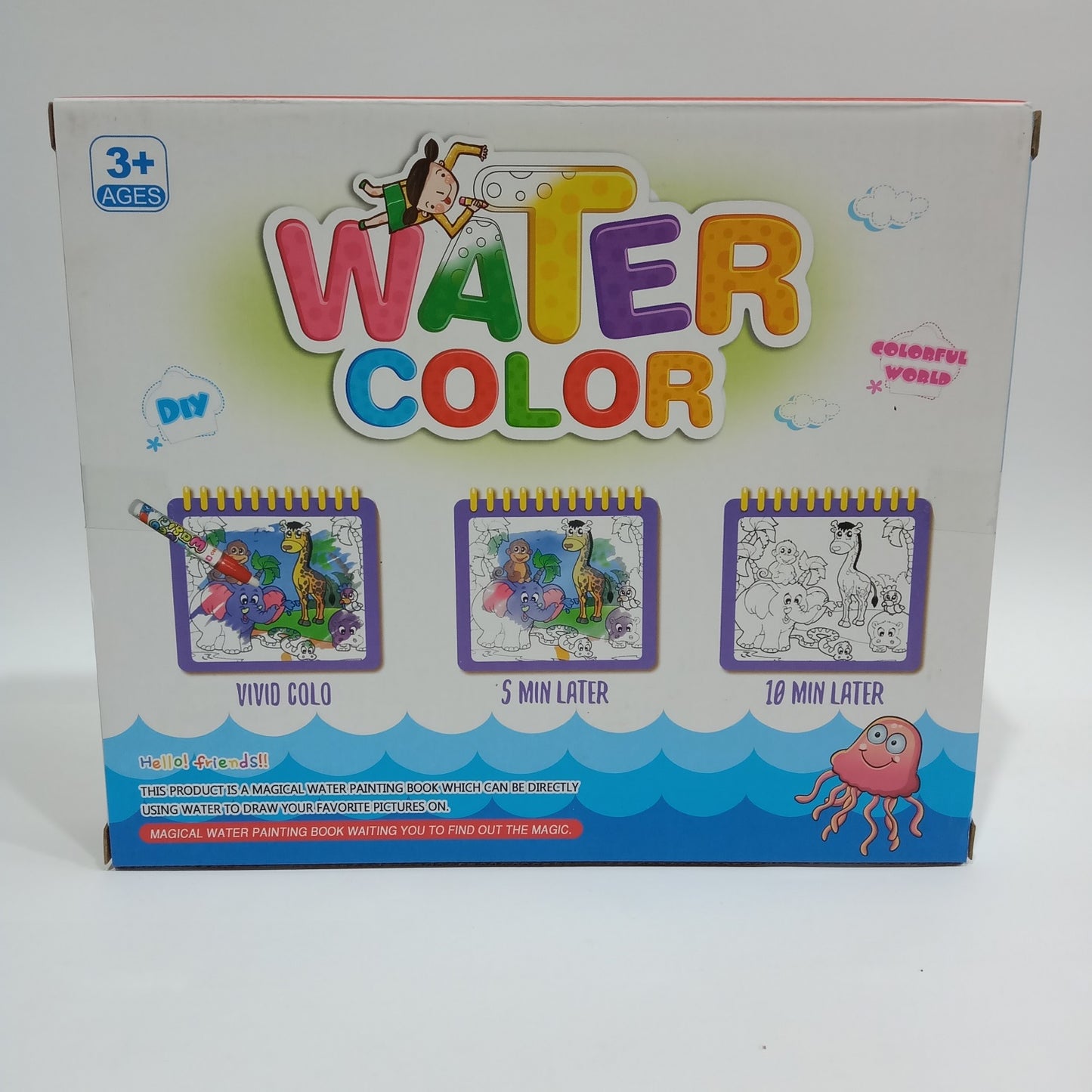ZOO Magical Water Color Painting Book for Kids
