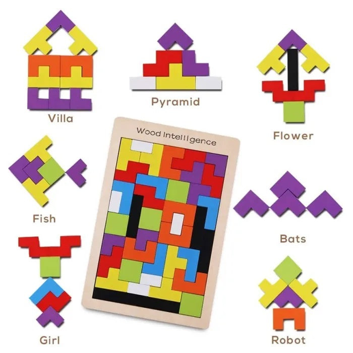 Wood Intelligence 3D Russian Blocks Puzzle