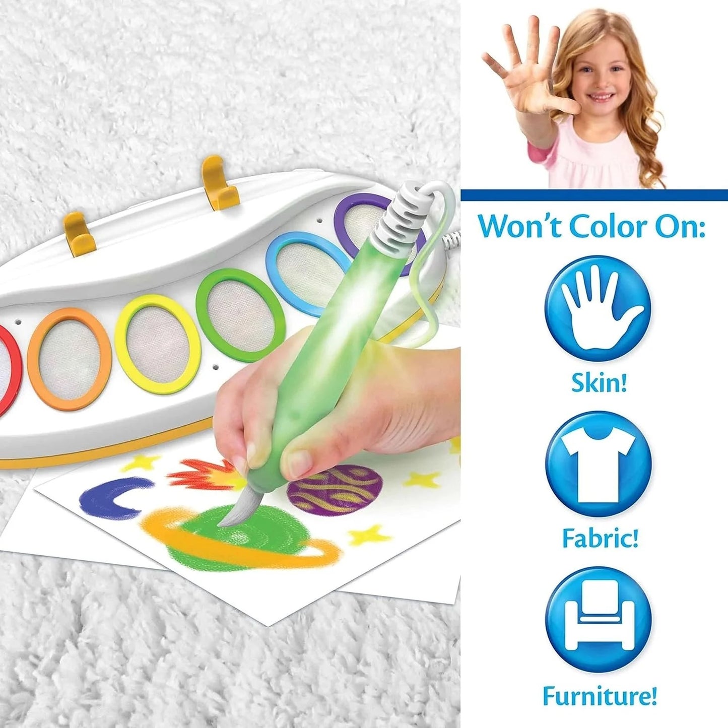 Color Draw Coloring Magical Paint Brush 6655 or WF-6002 MESS FREE PAINTING