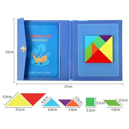 Tangram Woodiness Magnetic Puzzle