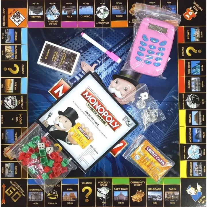 Monopoly Board Game Digital Banking 6215F MAS KIDZ