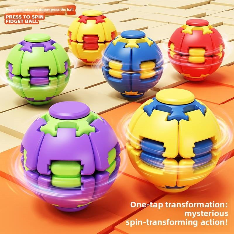 Spinning Flat Ball 3D Spinning Fidget Ball Toy MAS KIDZ