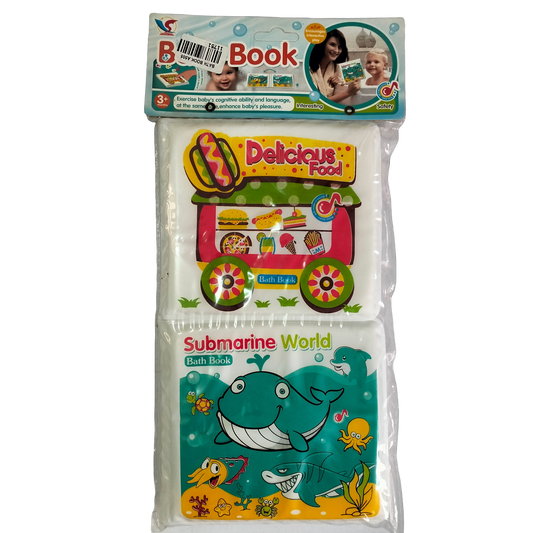 Baby Bath Books Waterproof Floating Toy Soft PVC Non-Toxic Early Learning Bath Time Fun