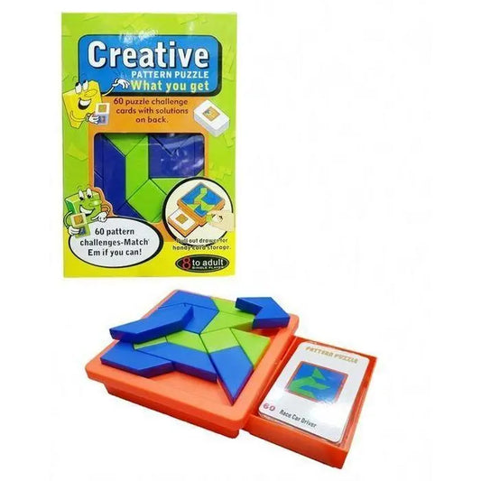 Creative Pattern Plastic Tangram Puzzle maskidz-3dm