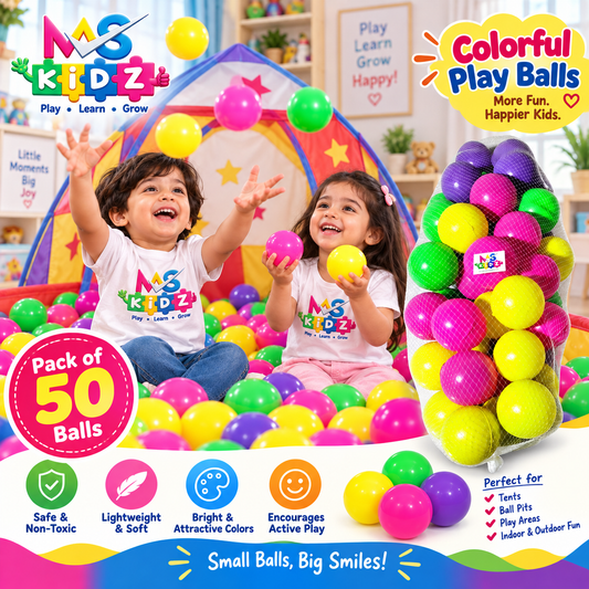 50 Pieces Pit Balls Plastic tent house Ball  RT