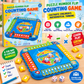 Kids math learning board game with counting and number recognition activities