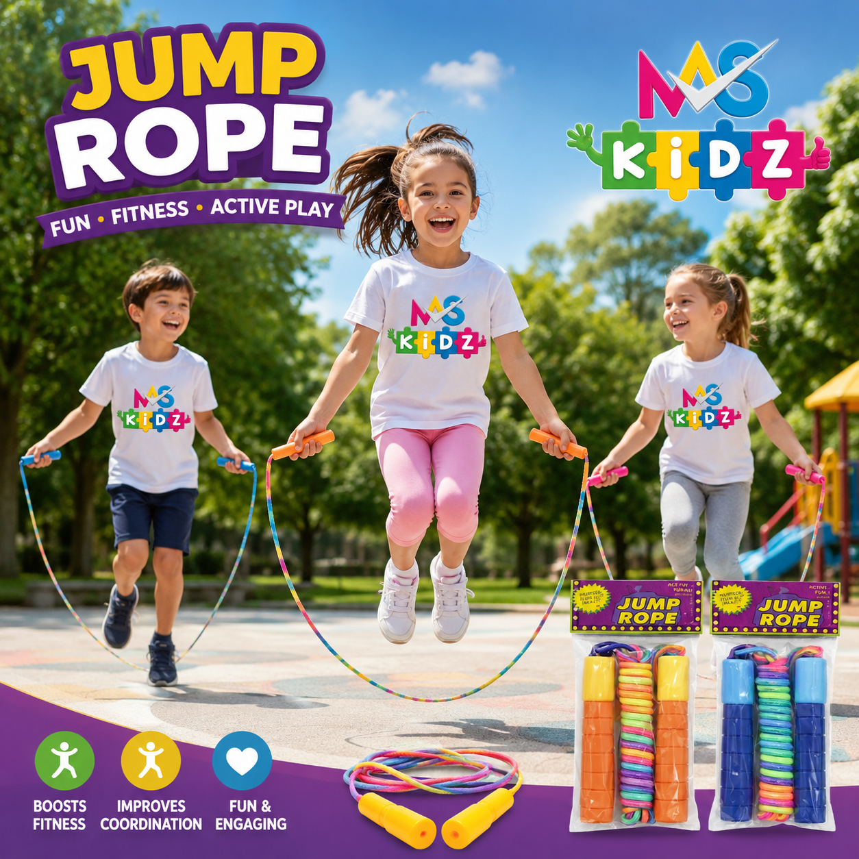 Jump Rope with count meter foam Skipping rope MAS KIDZ