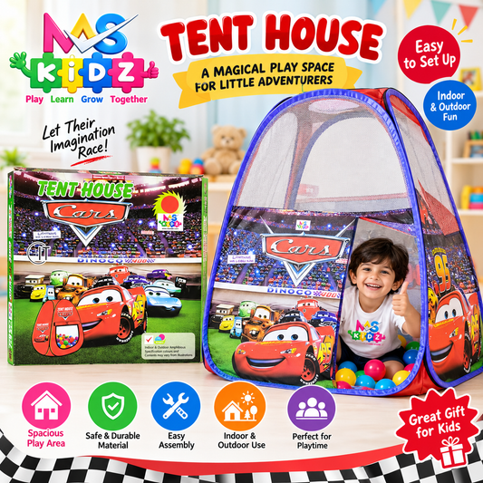 Lightning McQueen Disney Cars tent house pop up play tent for kids