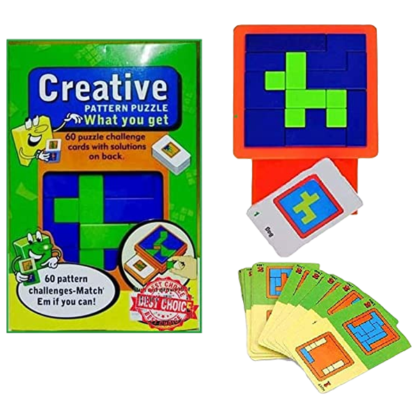 Creative Pattern Plastic Tangram Puzzle