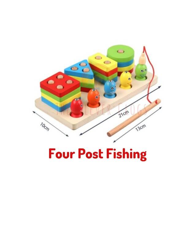 Fishing Four Post 5 Fish and 4 Shape