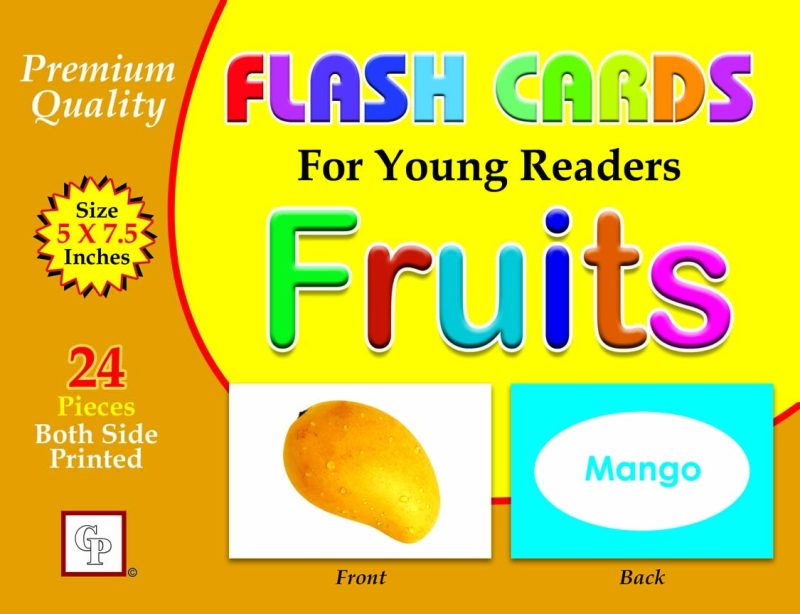 Premium Flash Cards for Young Readers 12 different flash card ABC, abc, 123, alif bai pai, Fruits, Vegetables, Animals, Shapes and Colors, Action, Occupations, Opposites, Transport (24-40 Cards Each) PACK OF 12 FLASH CARD AVAILABLE IN DISCOUNTED PRICE