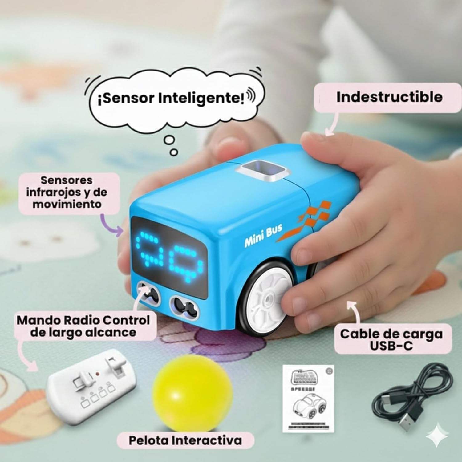 Magic Mini Bus 5-in-1 Smart Interactive RC Toy – Gesture Control MAS KIDZ