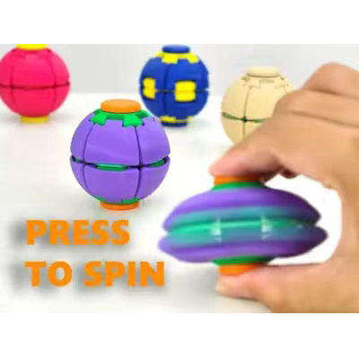 Spinning Flat Ball 3D Spinning Fidget Ball Toy MAS KIDZ