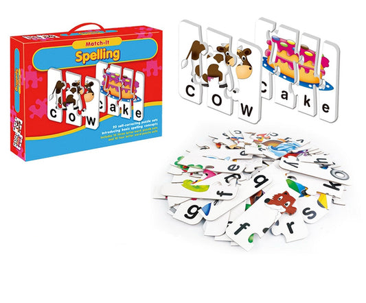 Match It Spelling Jigsaw Puzzle Game Large maskidz-3dm