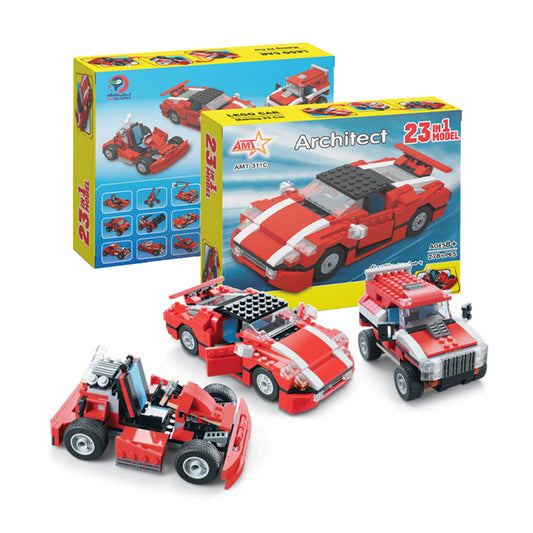 Brick Architect Bricks Toy 23 Model in 1 code No 3110 Car Model Lego Super Speedster