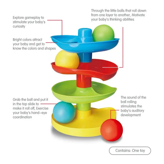 Baby Ball Tower 3 layer 13403 3 step 4 ball MAS KIDZ