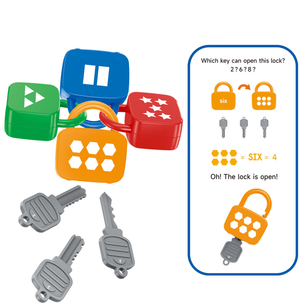 Alphanumeric Learning Lock Toy 206 MAS KIDZ