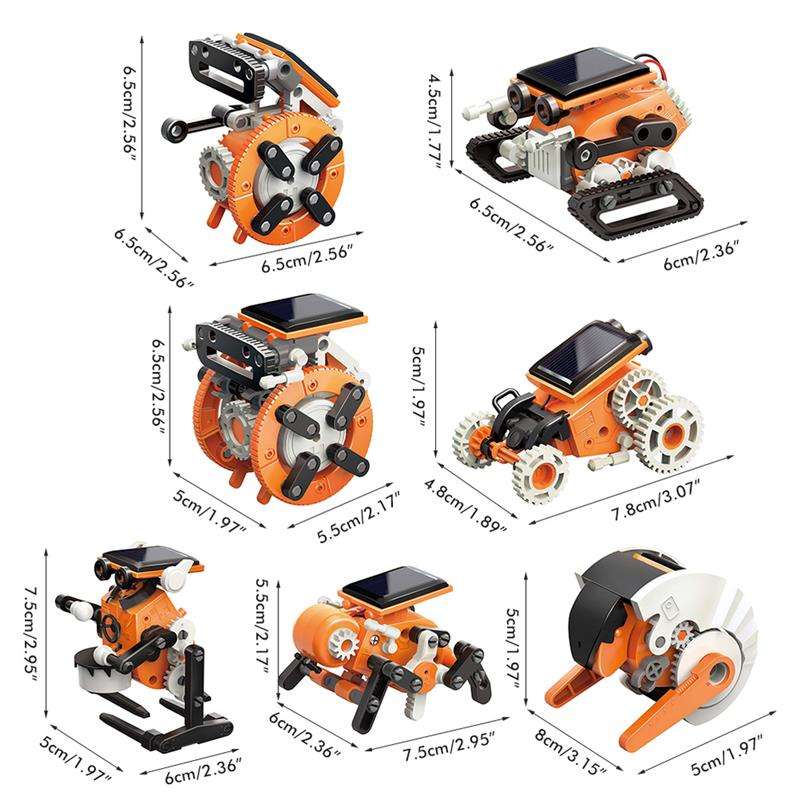 7 in 1 Solar Robot Kit STEM Toy for kids No 9501