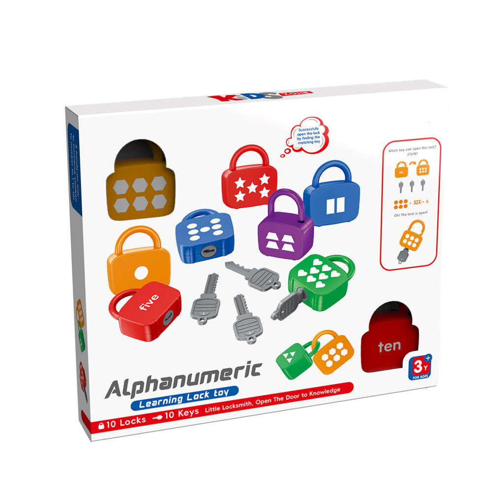 Alphanumeric Learning Lock Toy 206 MAS KIDZ