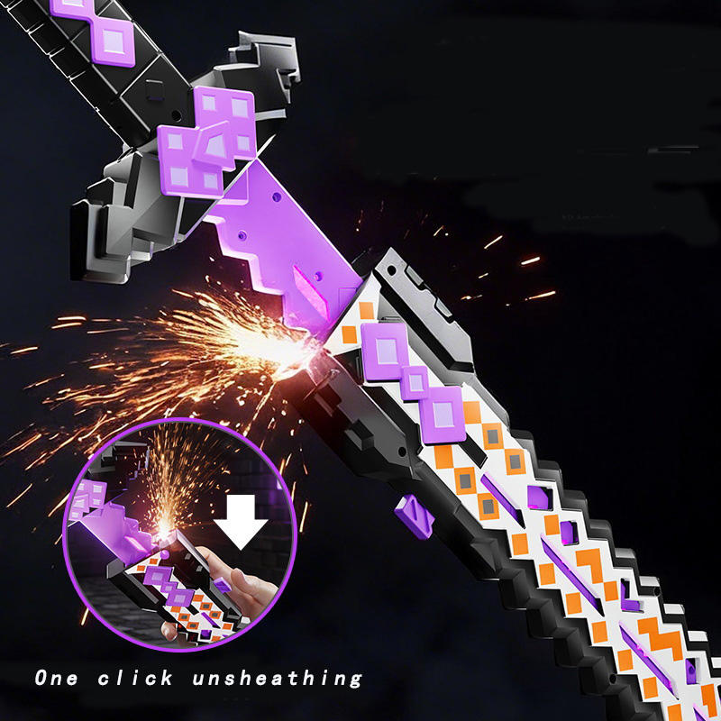 Golden Diamond Seven Colors Flow Light Sword