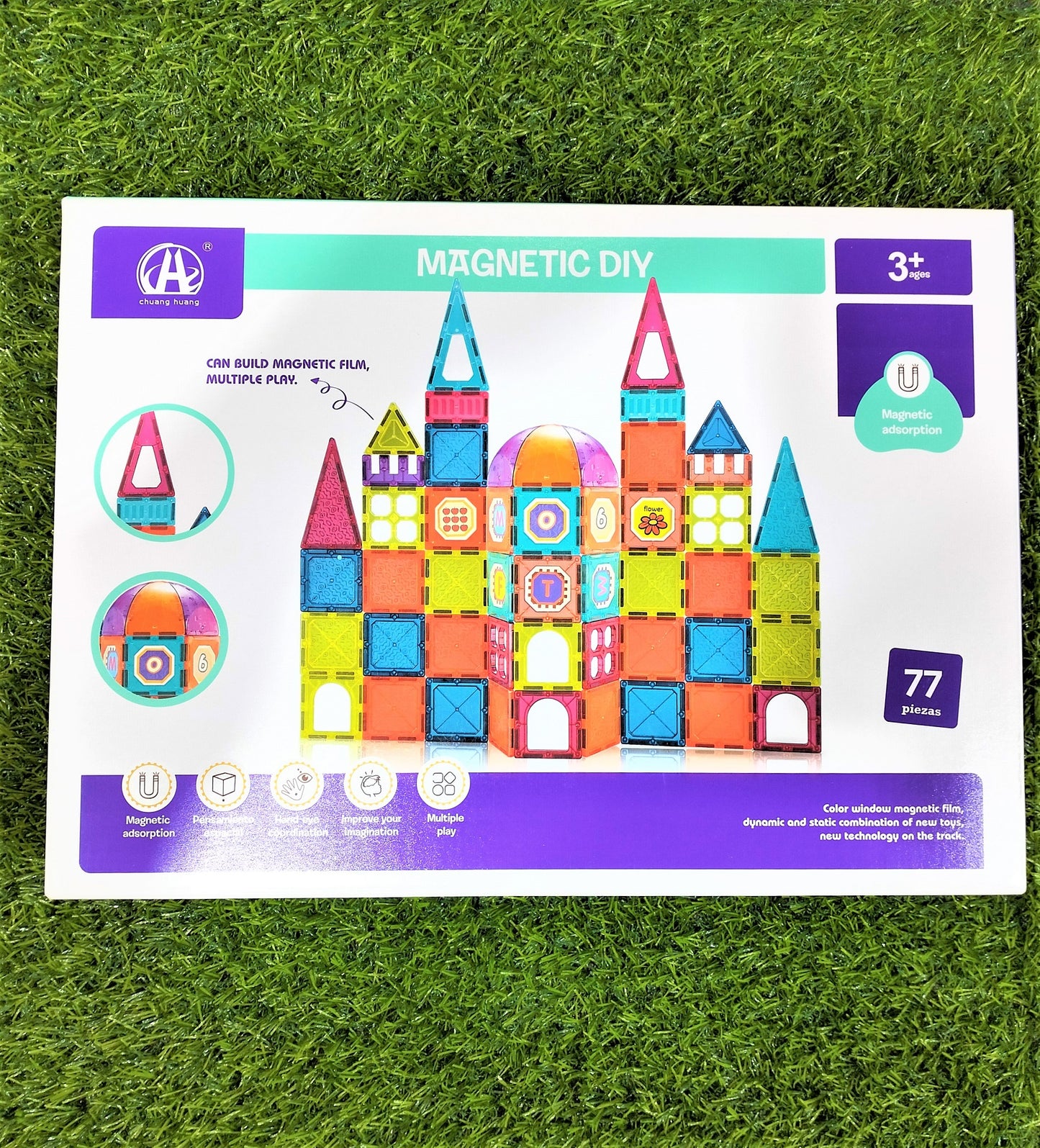 Magnetic Tiles 77 Pieces