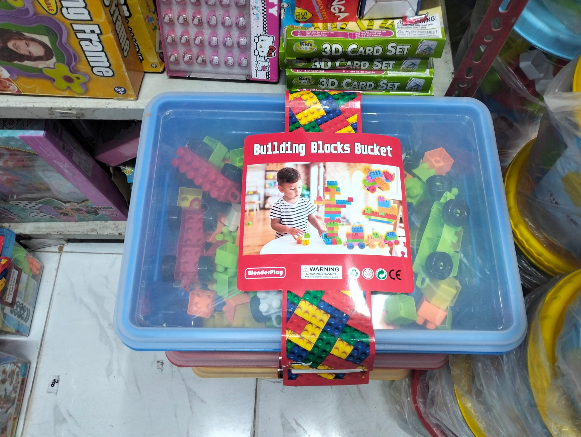 Building Blocks in Bucket 300 pieces MAS KIDZ