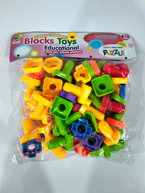 Screw and Nut Blocks for kids