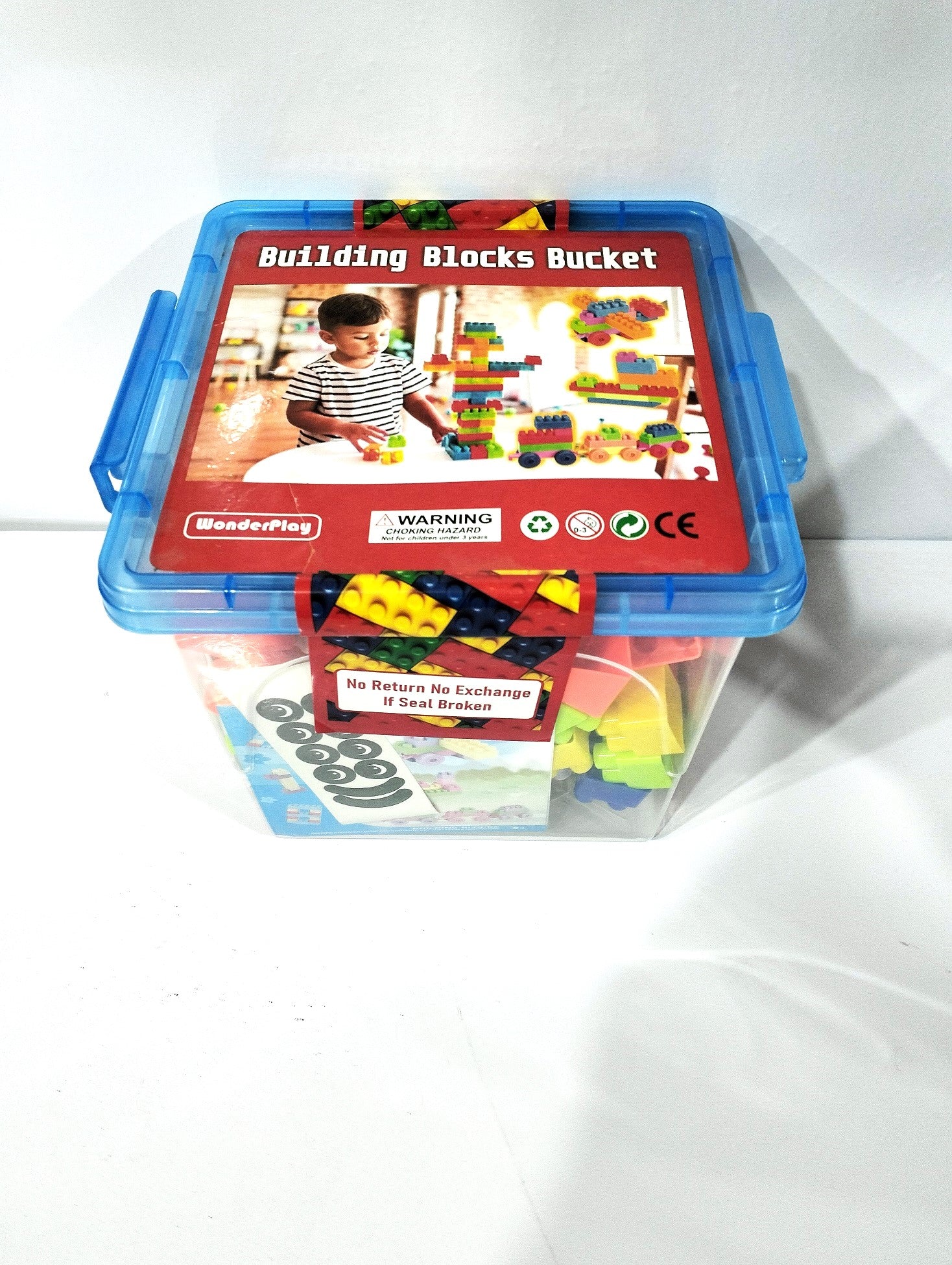 Building Block Bucket For Kids 110 Pieces MAS KIDZ
