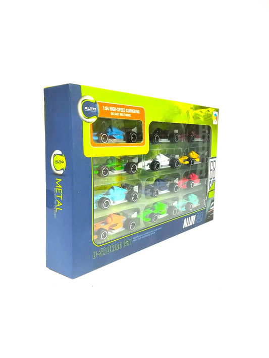 Alloy Car 12 F1 cars Model Racing Die Cast G5688 MAS KIDZ