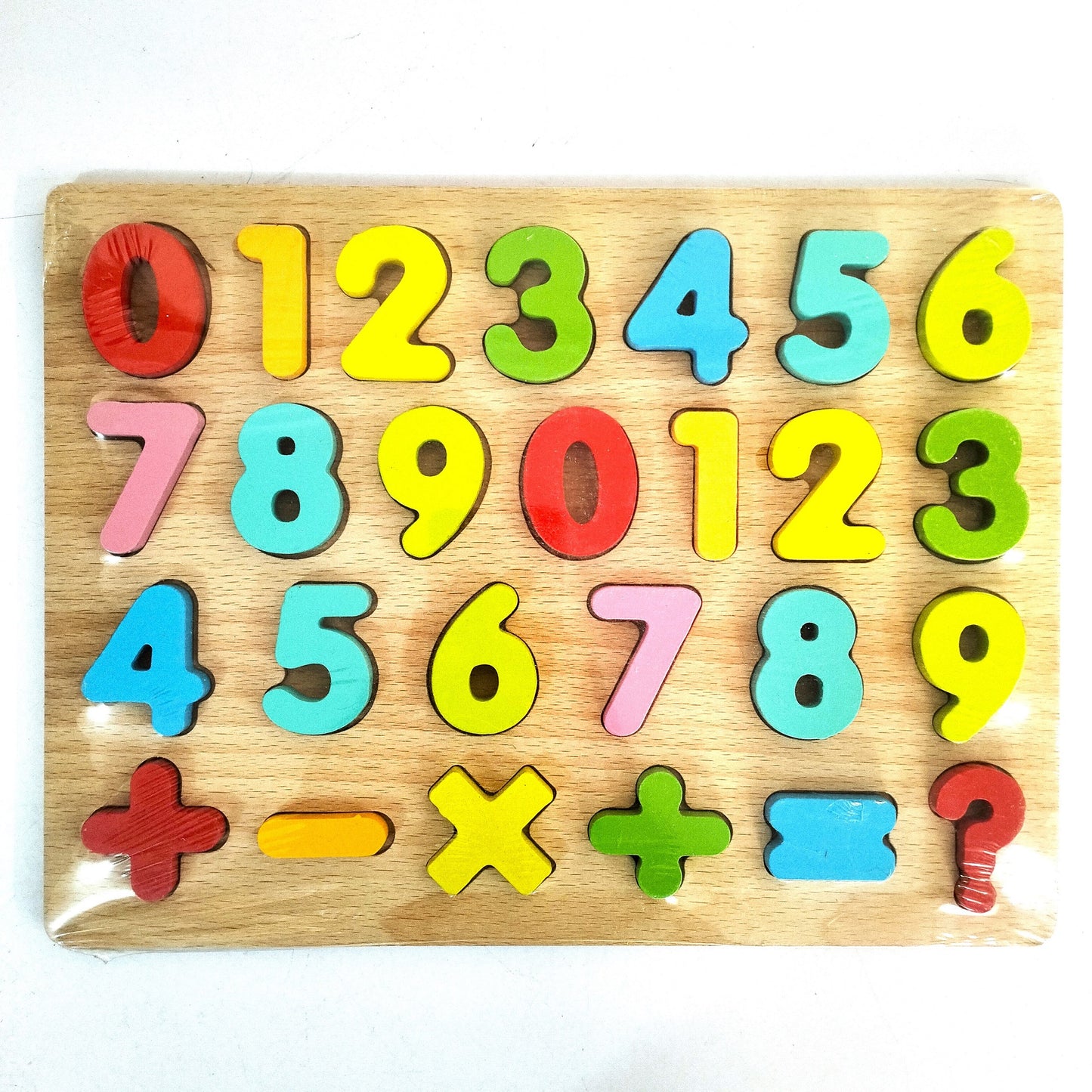 Wooden 3D Number 0-9 0-9 and +- etc imported