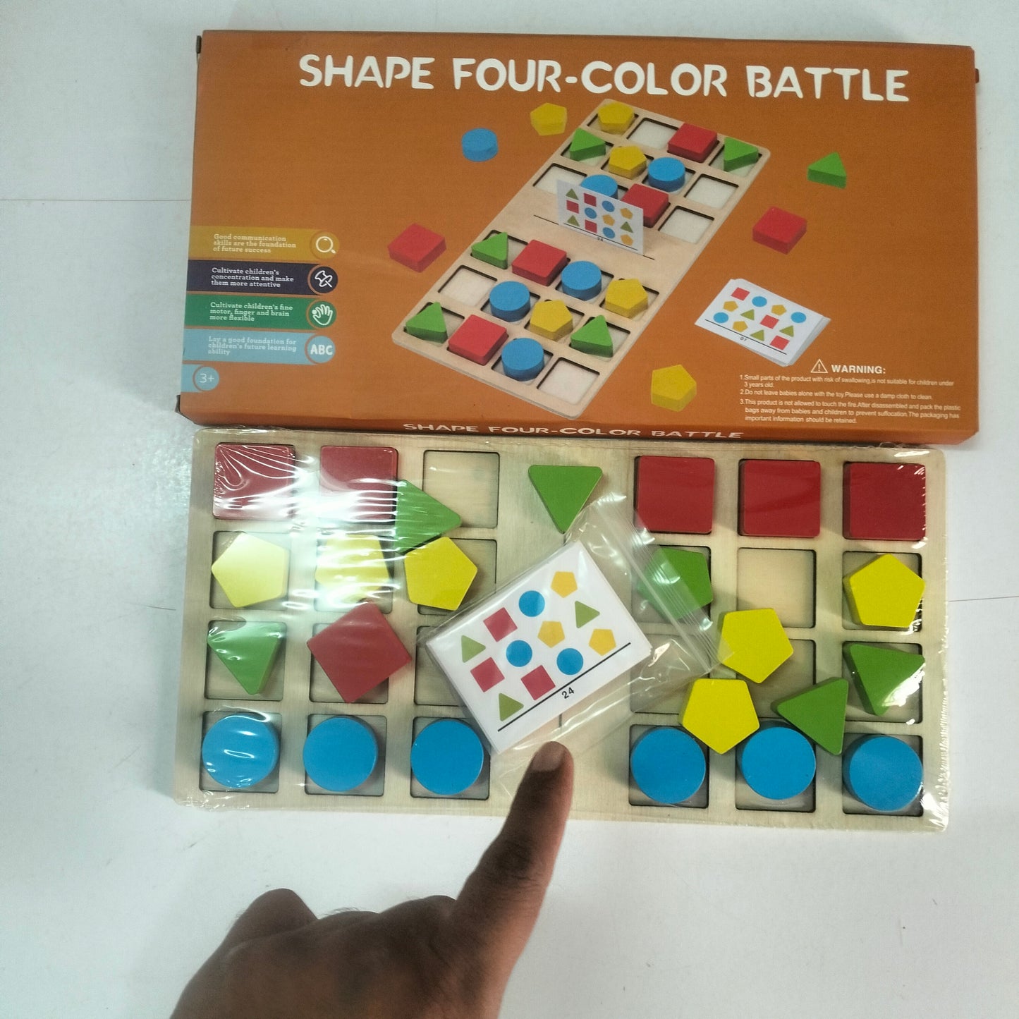 Shape Four Color Battle Wooden