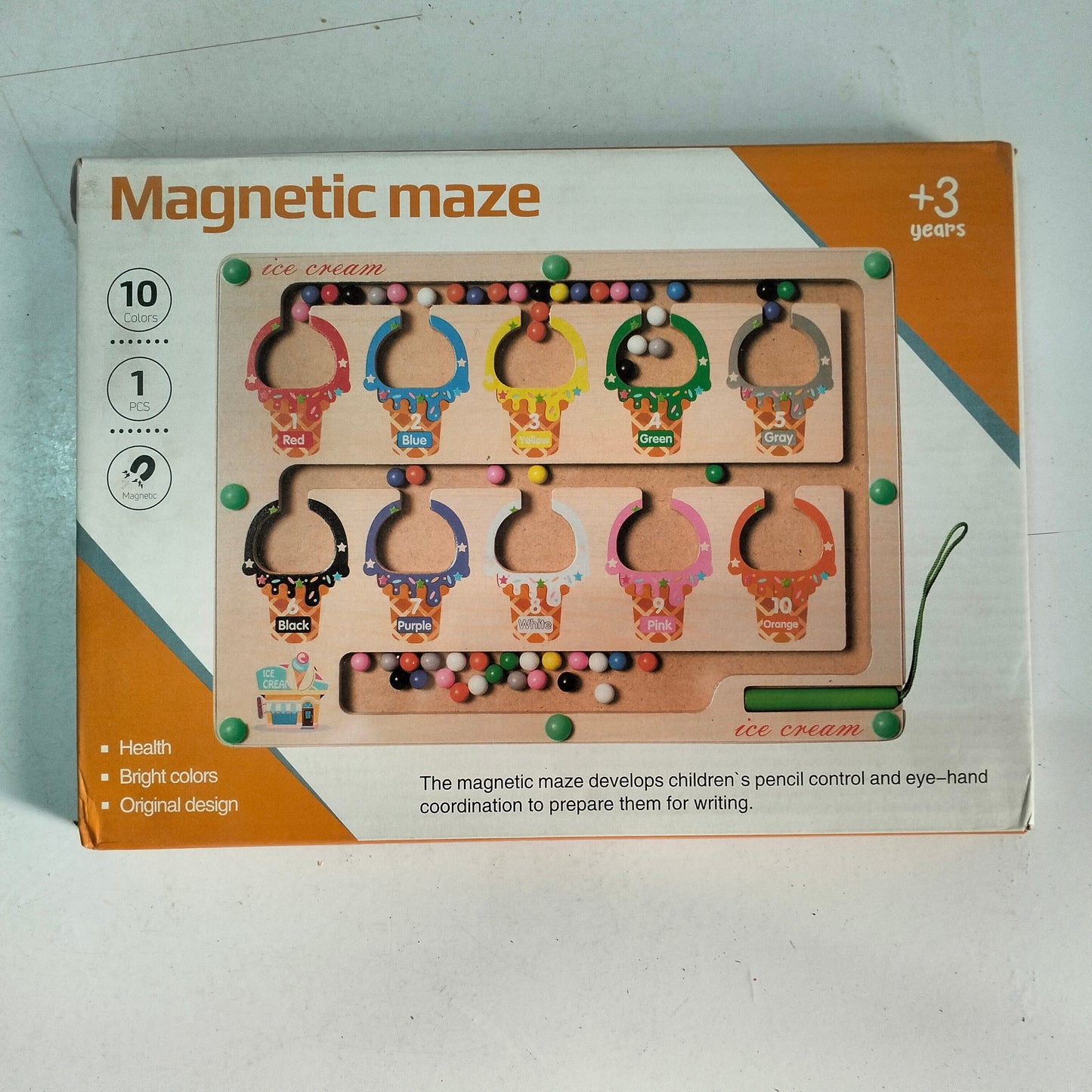 Magnetic Maze Ice Cream BTE-005 wooden