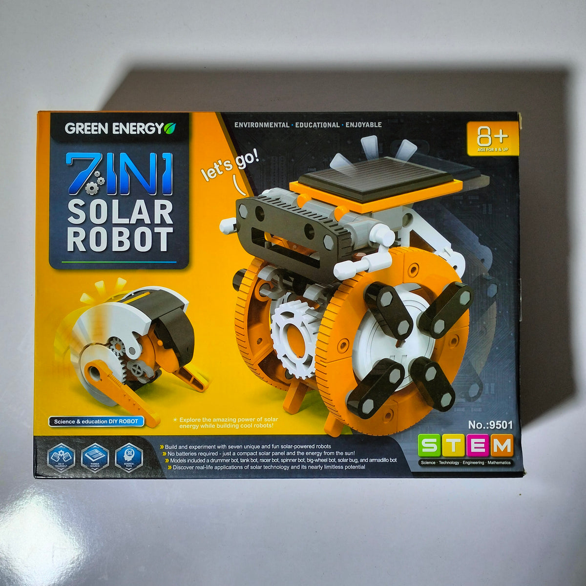 7 in 1 Solar Robot Kit STEM Toy for kids No 9501