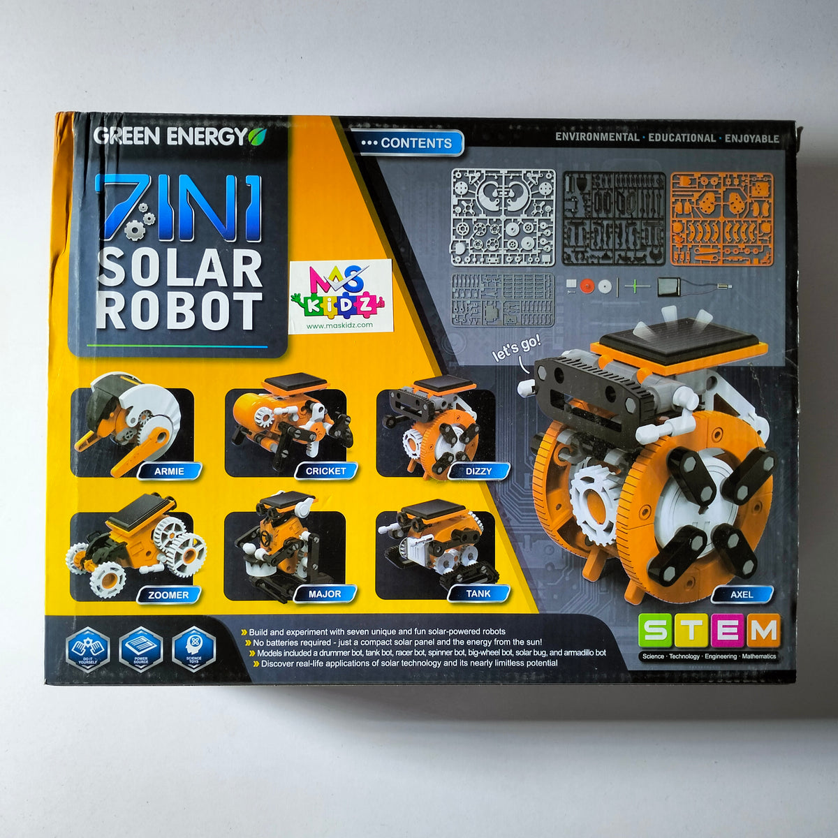 7 in 1 Solar Robot Kit STEM Toy for kids No 9501