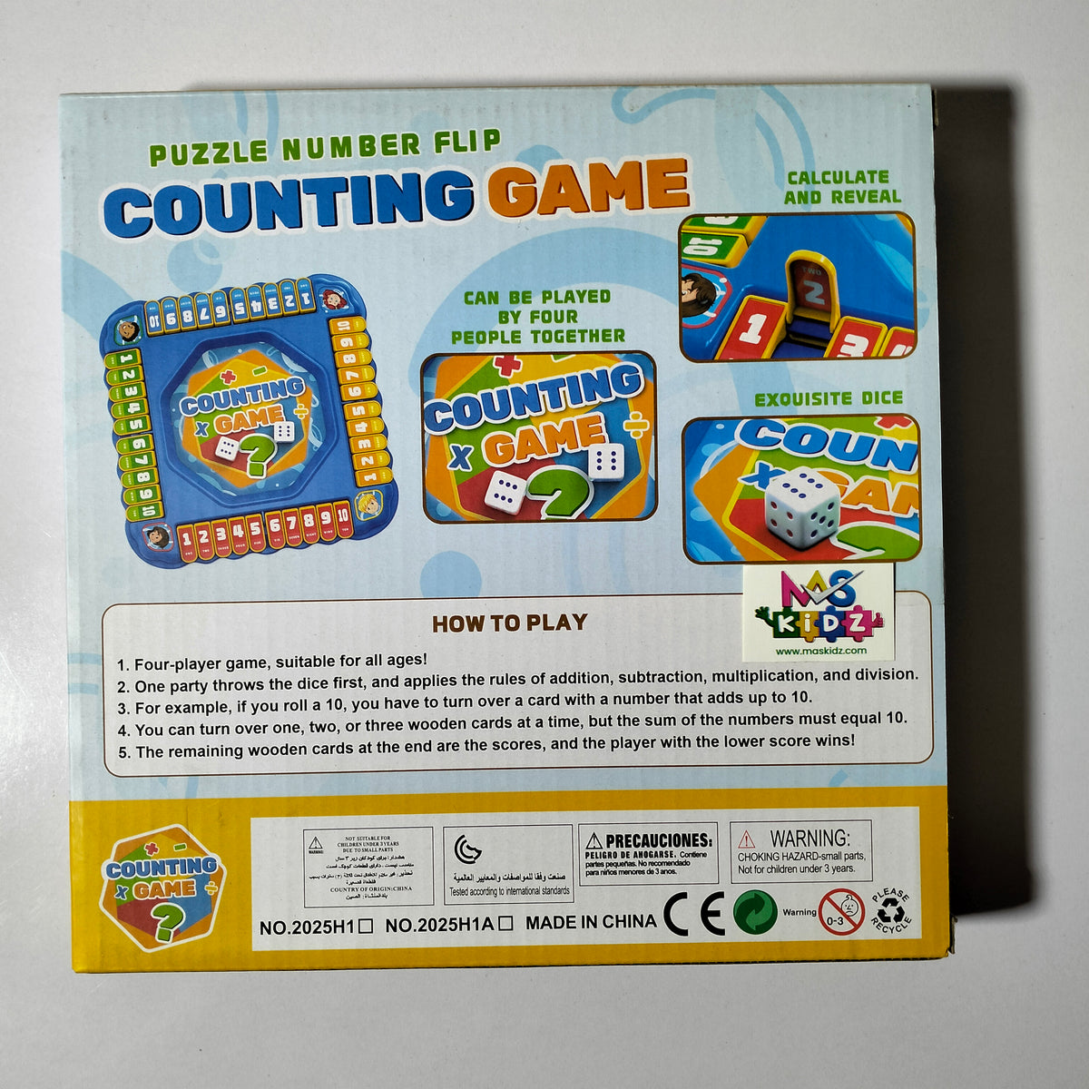 Counting Game 2025H1 Puzzle Number Flip Board Game