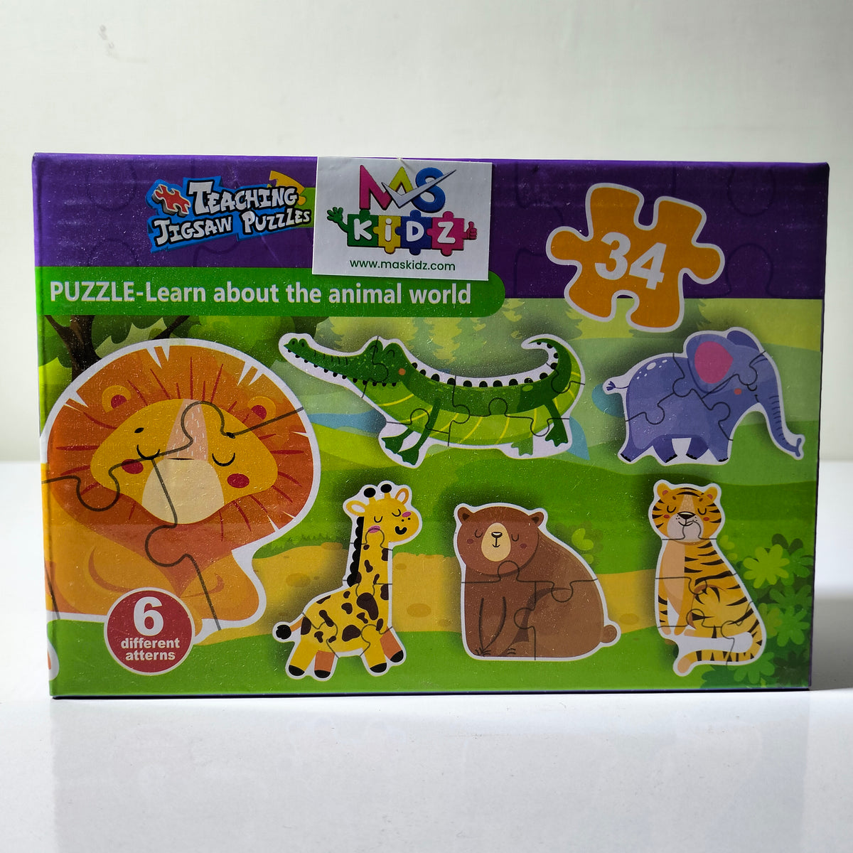 Teaching Jigsaw Puzzle Animal Puzzle 6 in 1 no 2093