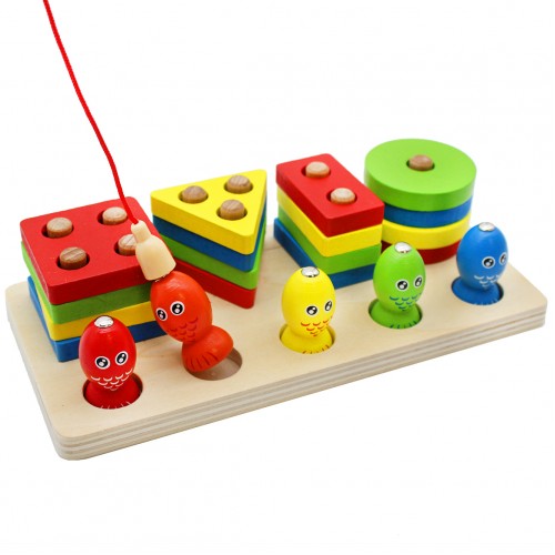 Fishing Four Post 5 Fish and 4 Shape