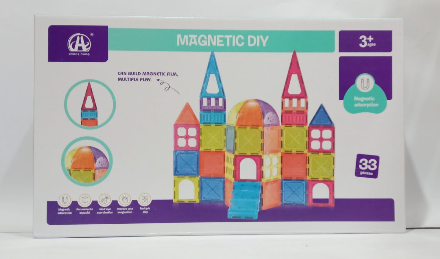 Magnetic Tiles DIY Building Block 33 pieces