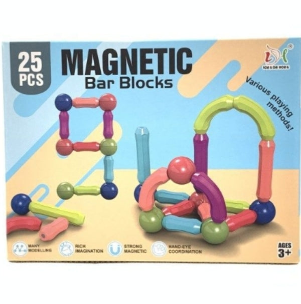 Magnetic Bar Blocks 25 pieces