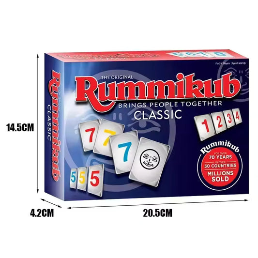 Rummikub Classic Board Game – Fast-Paced Strategy Tile Game for Family &amp; Friends