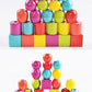 Shape Building Blocks Available rope connection wooden lacing toy DN-401