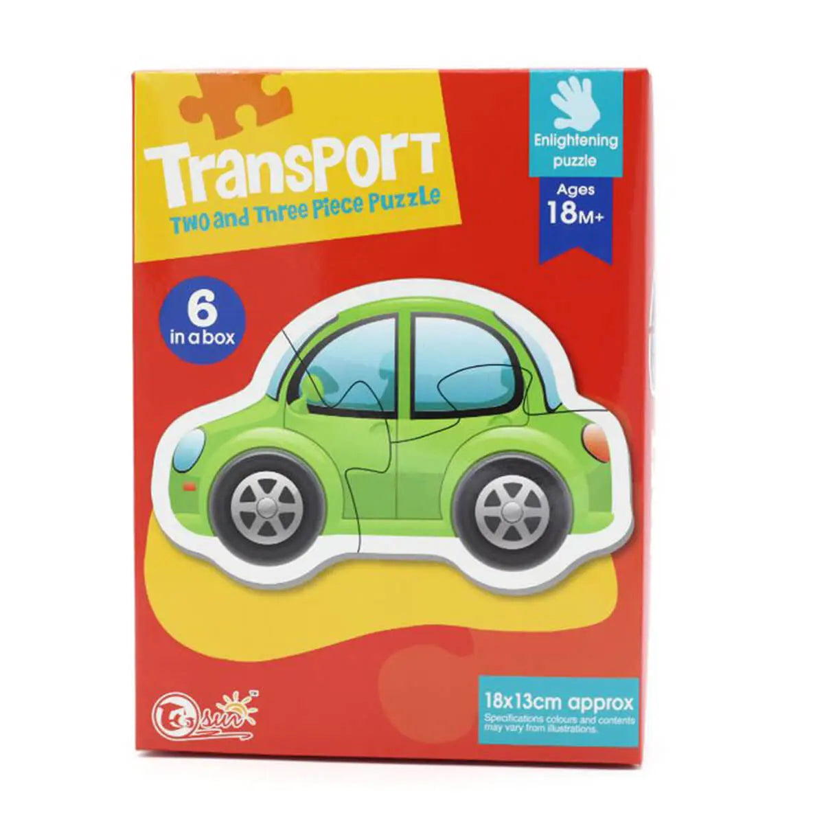 Transport Two to Three Piece Puzzle 6in1 88063 MAS KIDZ