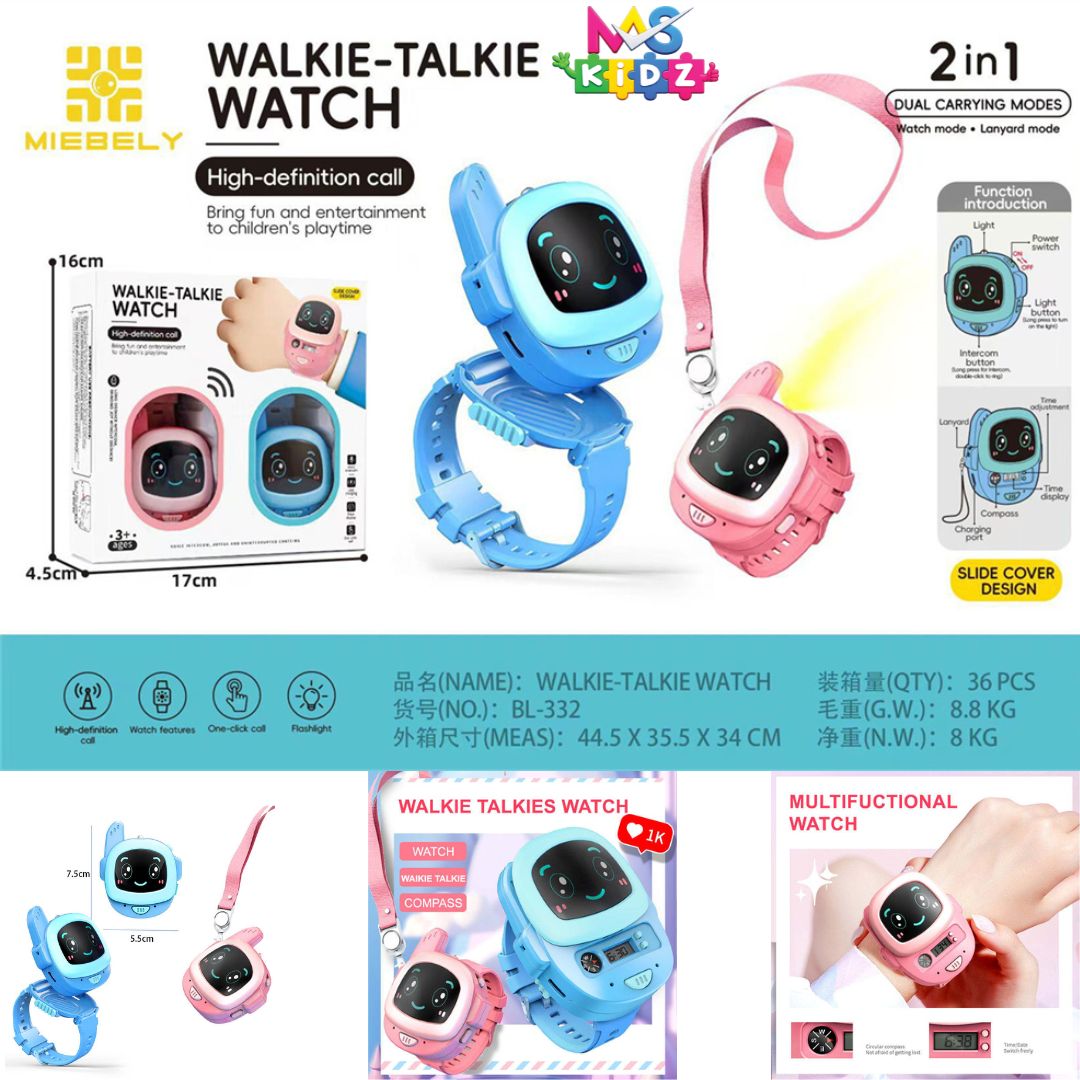 Kids Walkie Talkie Watch 2-in-1 | HD Calling & Flashlight BL-332