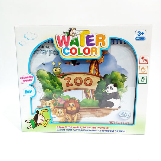 ZOO Magical Water Color Painting Book for Kids