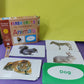 Premium Flash Cards for Young Readers 12 different flash card ABC, abc, 123, alif bai pai, Fruits, Vegetables, Animals, Shapes and Colors, Action, Occupations, Opposites, Transport (24-40 Cards Each) PACK OF 12 FLASH CARD AVAILABLE IN DISCOUNTED PRICE