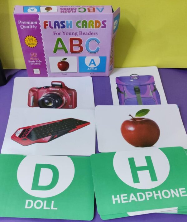 Premium Flash Cards for Young Readers 12 different flash card ABC, abc, 123, alif bai pai, Fruits, Vegetables, Animals, Shapes and Colors, Action, Occupations, Opposites, Transport (24-40 Cards Each) PACK OF 12 FLASH CARD AVAILABLE IN DISCOUNTED PRICE