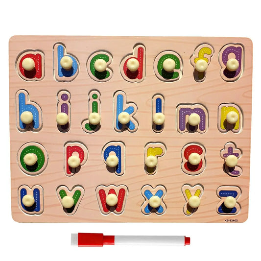 Wooden nobe abc small letter local KB-82402 with white board holding hand grasp MAS KIDZ