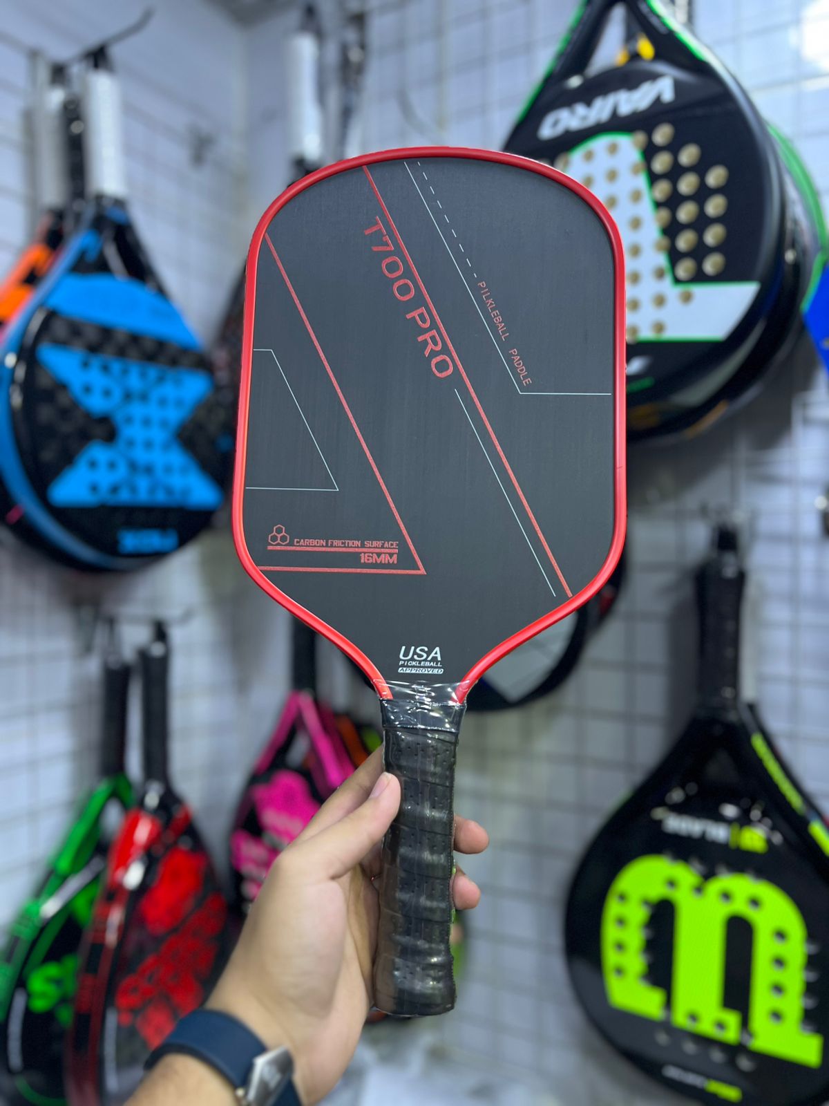 Pickle Ball Carbon Friction Surface 16mm
