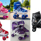 Quad Roller Skates 2 Rows 4 Wheels  Without Safety Gears Sakting Shoes