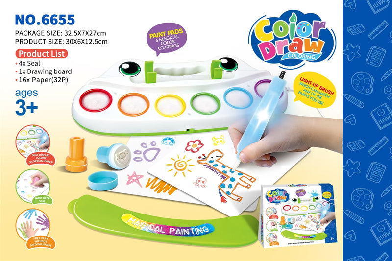Color Draw Coloring Magical Paint Brush 6655 or WF-6002 MESS FREE PAINTING